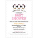 Three Pink Penguins Waddle Over Shower Invitations Image 6 of 6